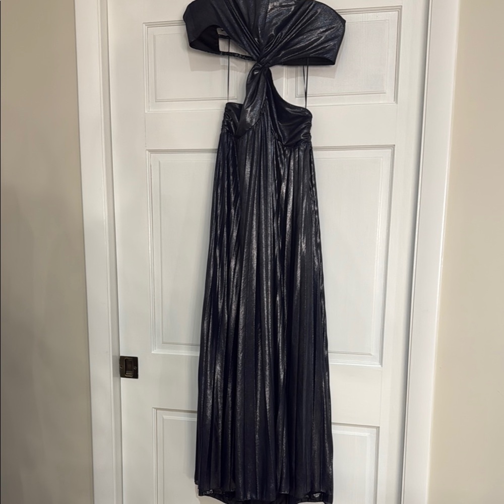 Ramy Brook Black One Shoulder Gown Off the Shoulder Prom Dress